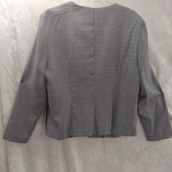 Size 14 2pc Pants/Suit Set Black & White by Perceptions by Irene B - Picture 4 of 13